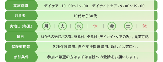 プログラム日程表
